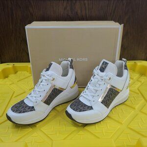 Michael Kors Georgie Trainer Optic White Multi